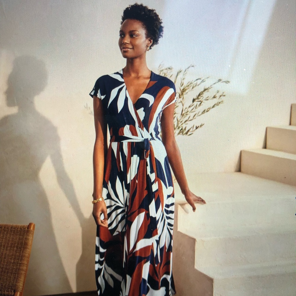 Boden Tropical Twirl in Jersey Midi, 4